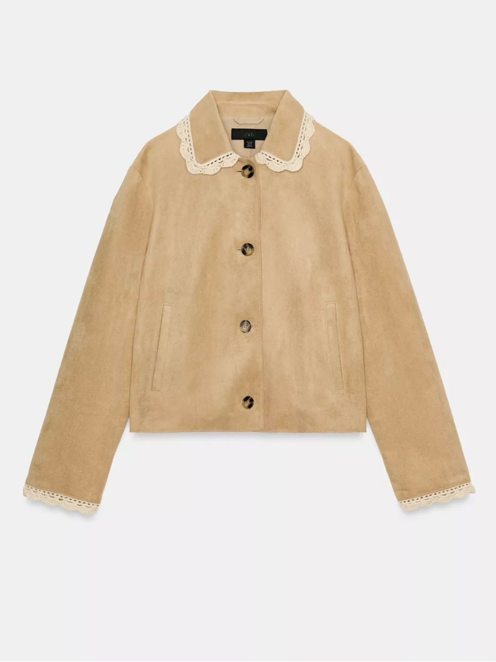 NWT ZARA FAUX SUEDE JACKET - Picture 8 of 10